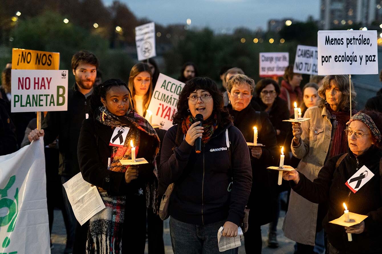 Concentracion vigilia por las muertes de la DANA Madrid 17 noviembre 2024