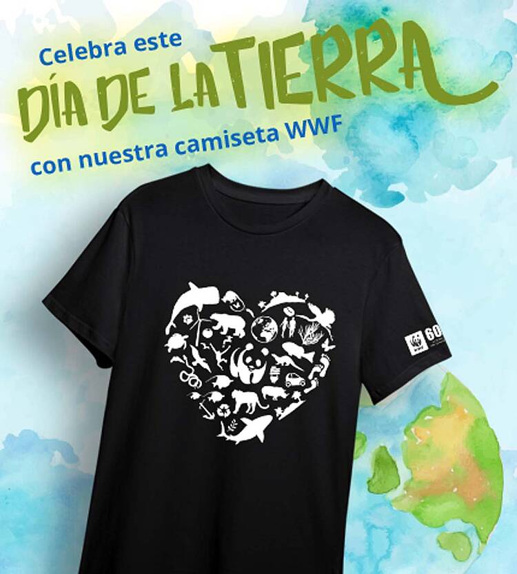 Consigue tu camiseta WWF y celebra el día de la Tierra