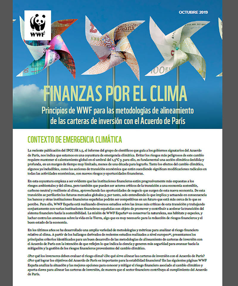 portada finanzas por el clima