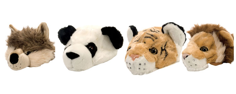 Gorros de peluche de animales salvajes (consíguelos en la Tienda Panda de WWF) 