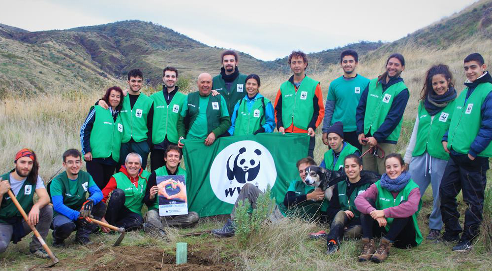 Grupo local de voluntariado de Granada Plantación en Red 2018