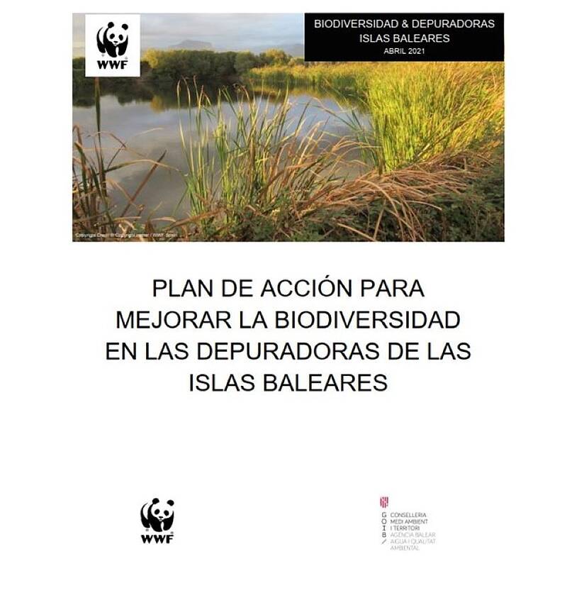 portada plan acción para la mejora de la biodiversidad en las depuradoras de las islas Baleares