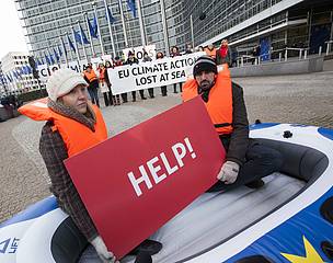 Protesta de WWF en Bruselas