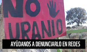 Denunciamos la mina de uranio en Salamanca.